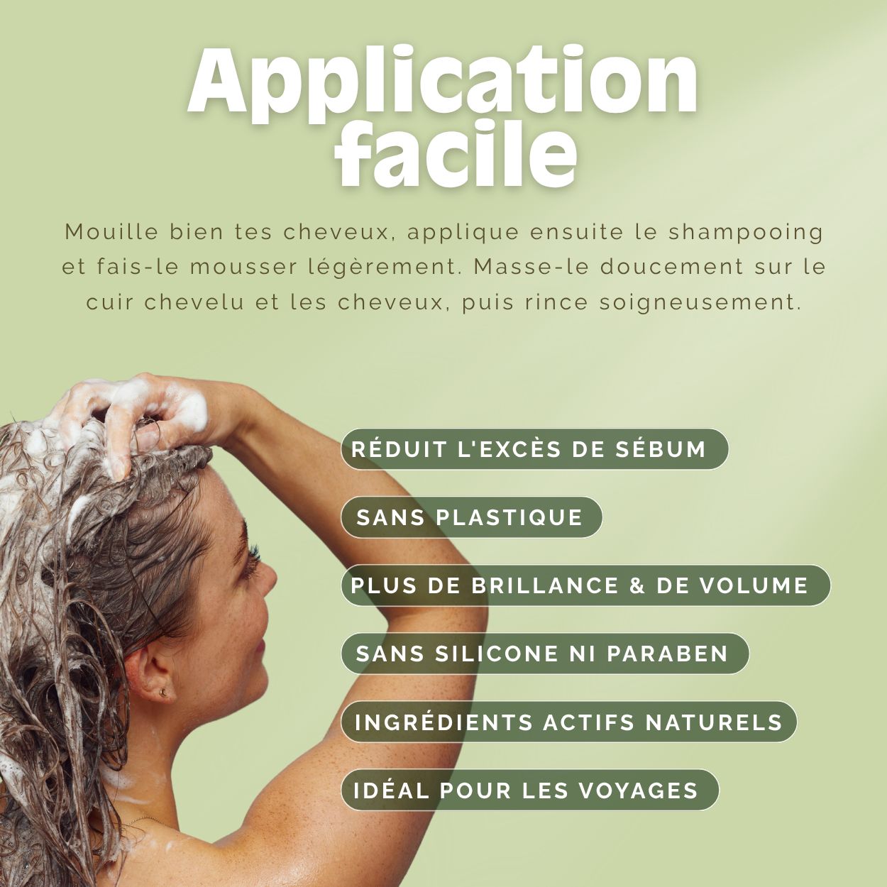 VitalizeNature Wild Freshness Barre de Shampooing – Ortie & Romarin pour Cheveux Gras