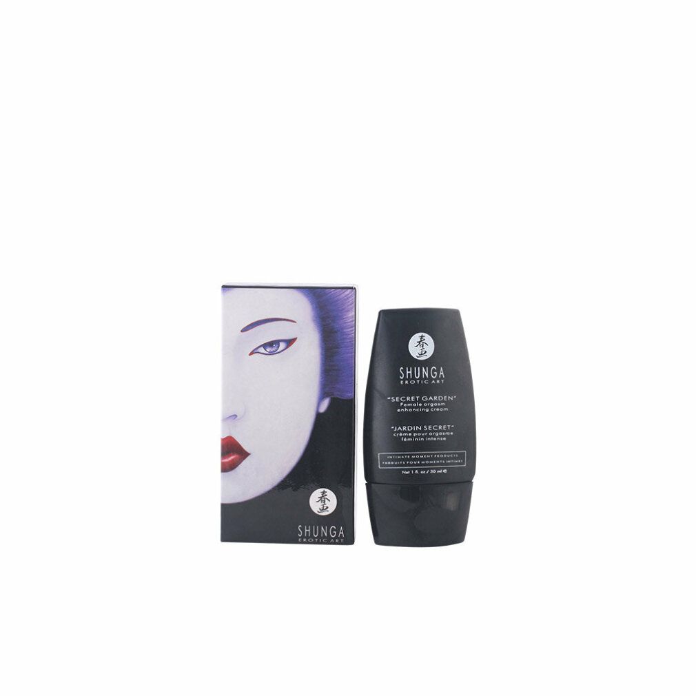 Shunga Erotic Art Secret Garden crème en verpakking met Geisha-motief.