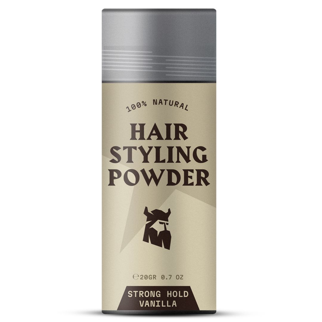 Boîte de poudre coiffante, 100% naturelle, tenue forte, vanille.