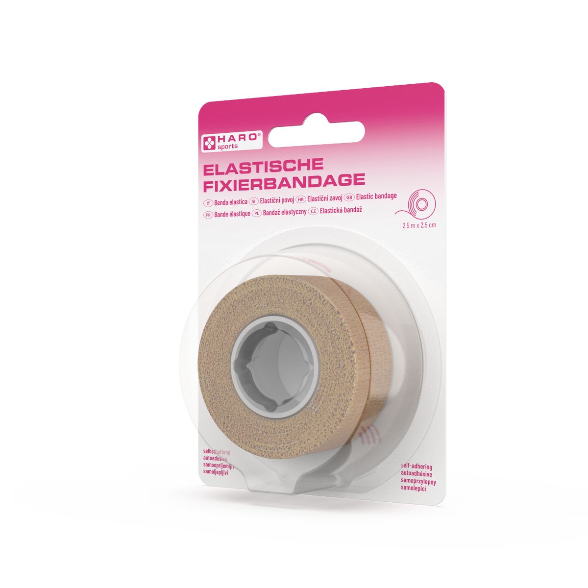 Haro Bande de fixation élastique – étroite - beige