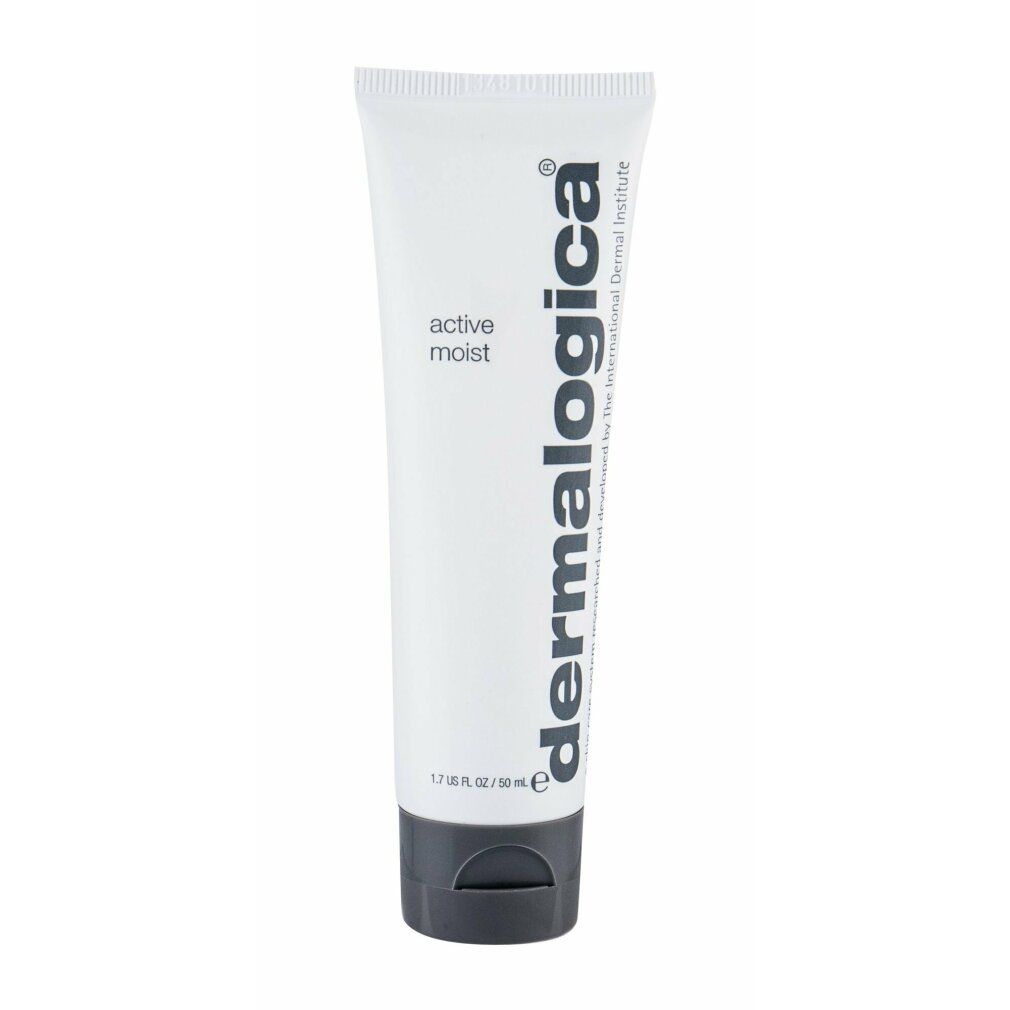 Dermalogica Active Moist. Witte tube met zwarte dop. Zwarte tekst. 50 ml.