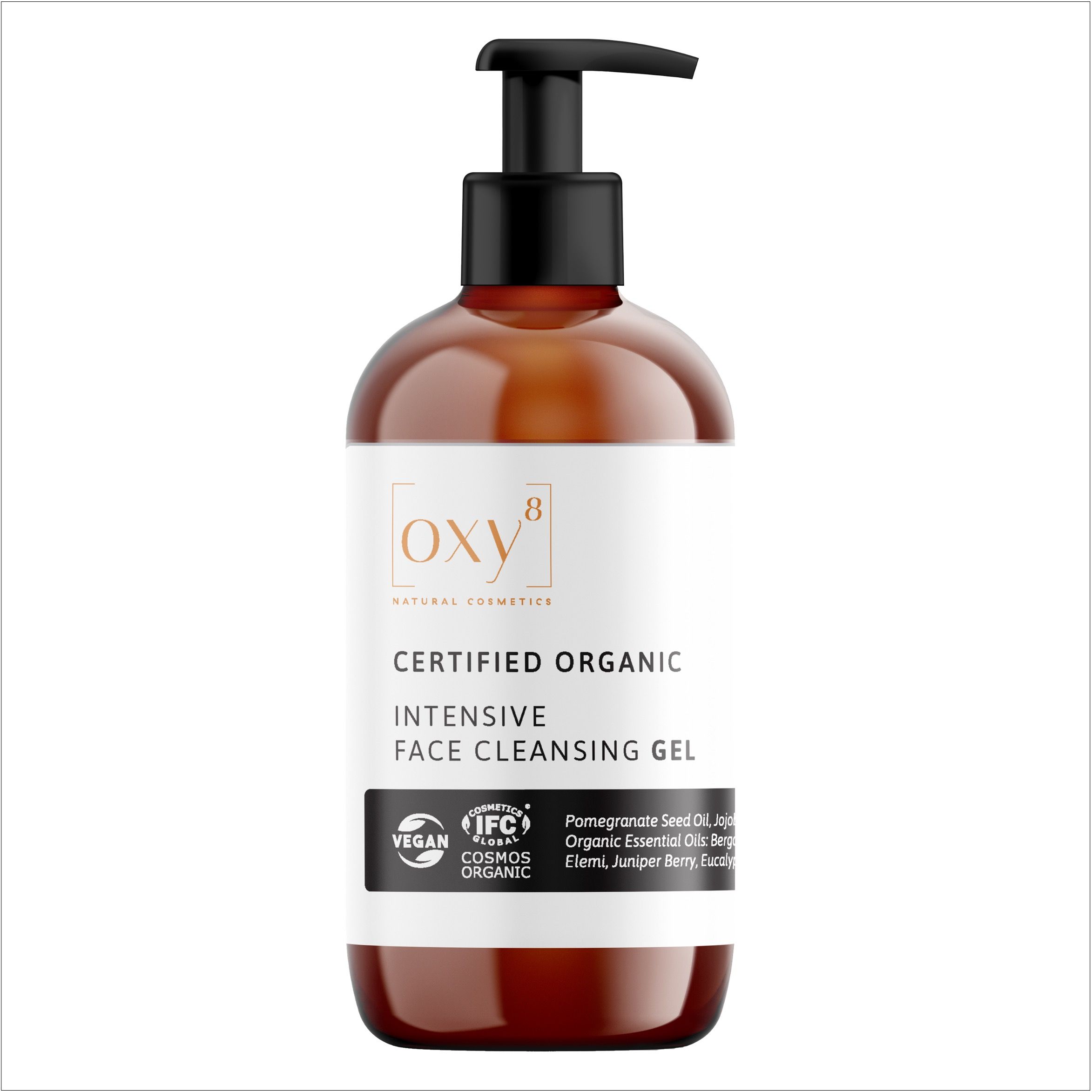 oxy8 Natural Cosmetics INTENSIVE FACE CLEANSING GEL – Gel nettoyant intensif