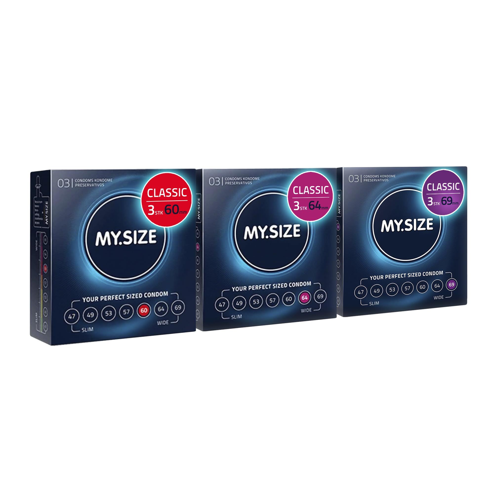 MY.SIZE Classic Préservatifs Coffret Découverte
