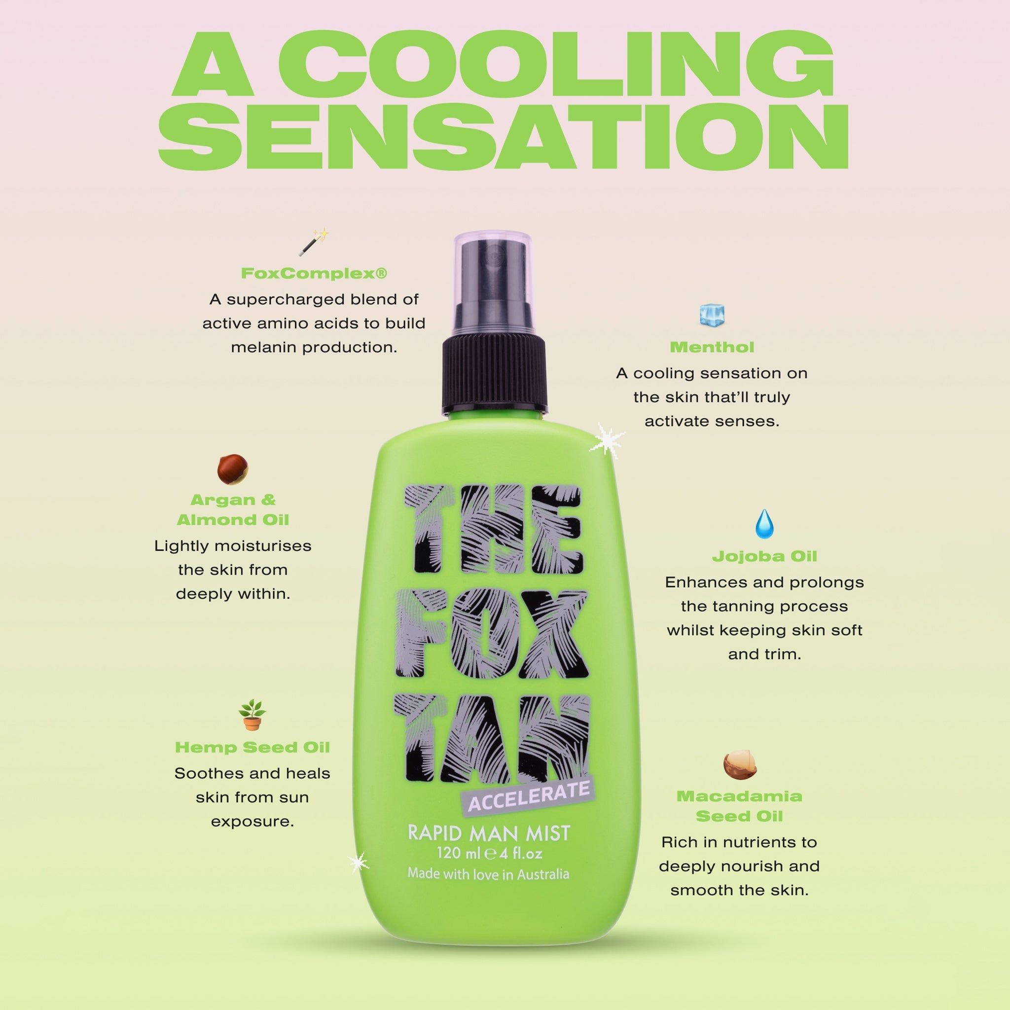 The Fox Tan Rapid Man Mist