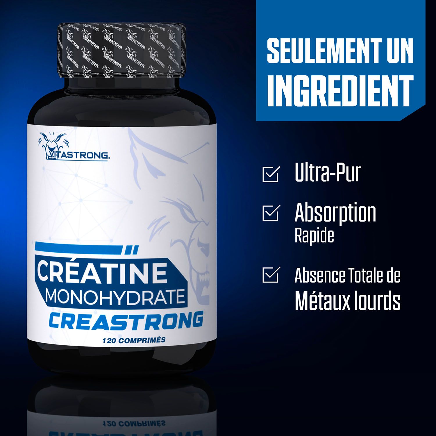 Vitastrong Créatine Creastrong® 120CPR