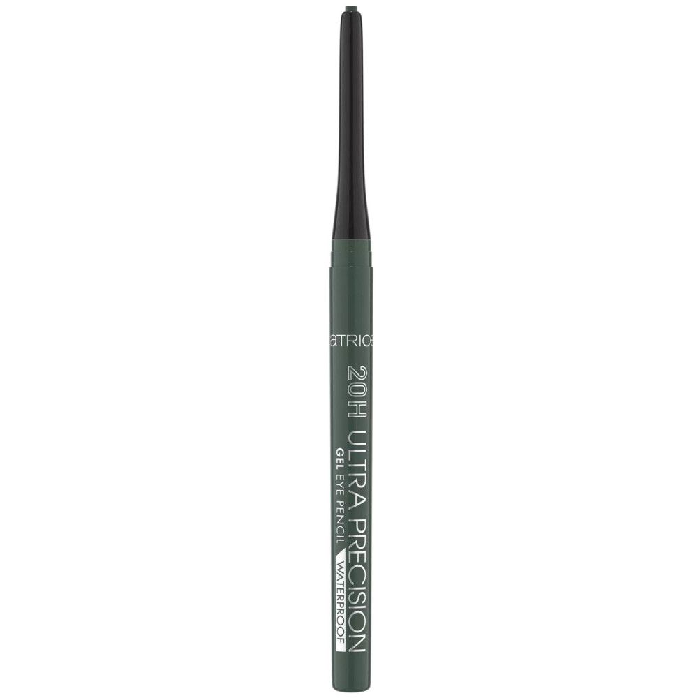Crayon gel pour les yeux vert. Inscription : 20H Ultra Précision Gel Eye Pencil Waterproof. Marque : Catrice.