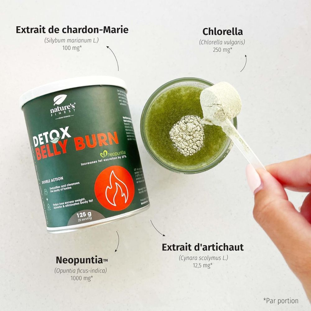 Nature's Finest Detox Belly Burn - Détox, perte de poids & brûleur de graisses