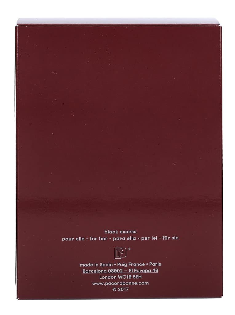 Dos de l'emballage Black XS. Texte multilingue, informations fabricant et code QR.