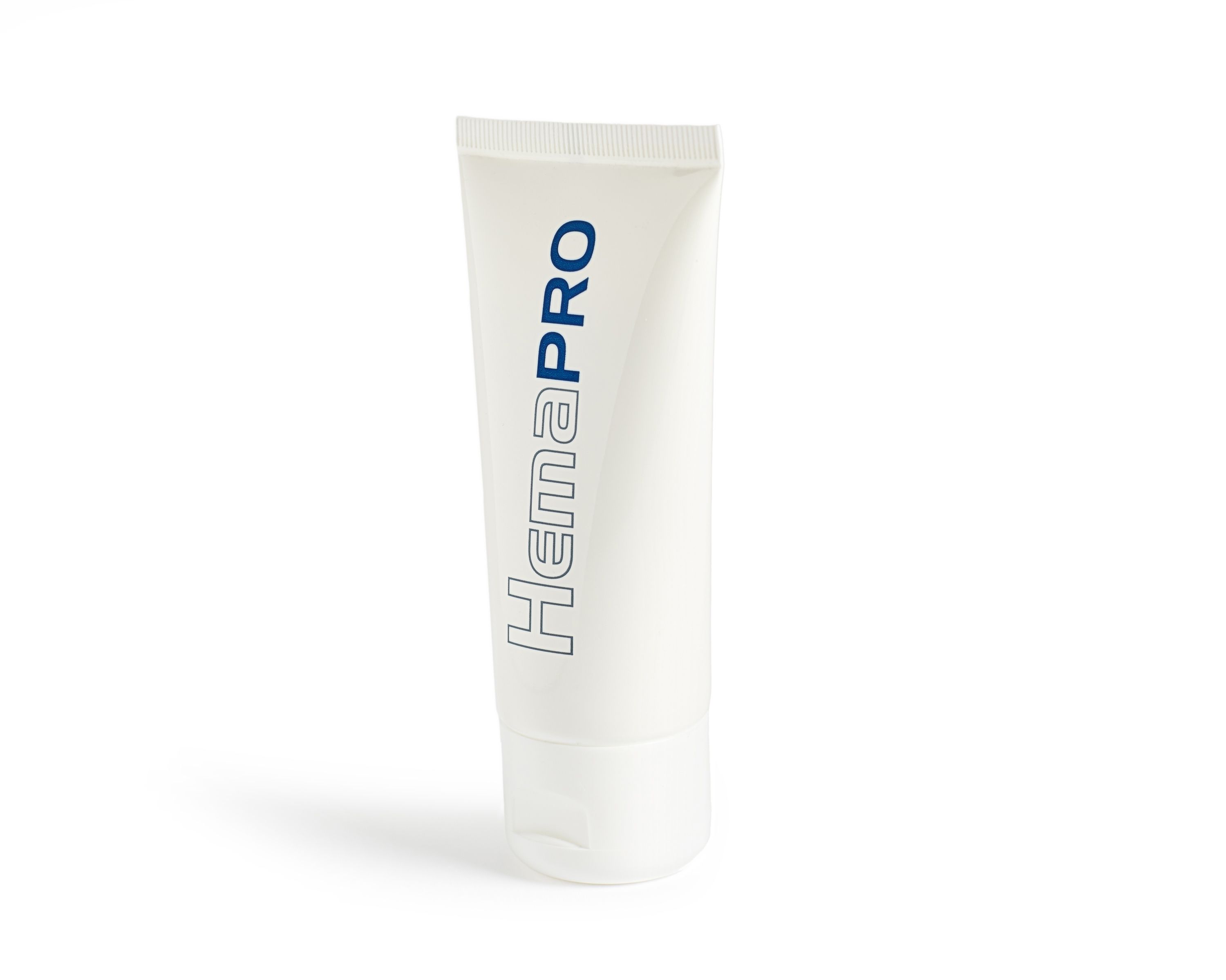 Crème HemaPRO en tube blanc.