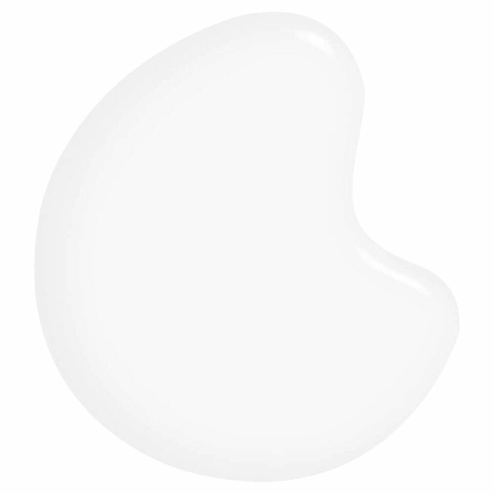 Tache blanche en forme de goutte. Surface brillante. Aucun autre détail visible.