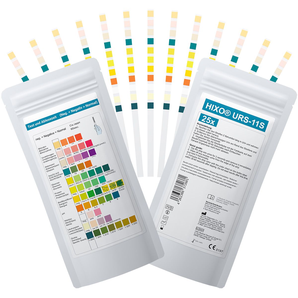 HIXO 11in1 gezondheidstest zelftest urine-sneltest