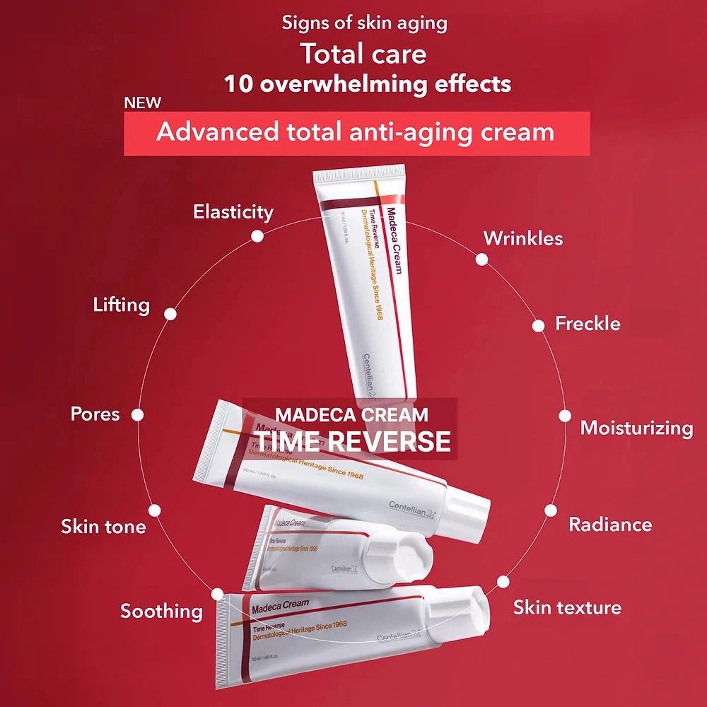 CENTELLIAN24 Madeca Time Reverse Crème Visage – anti-âge et réparatrice