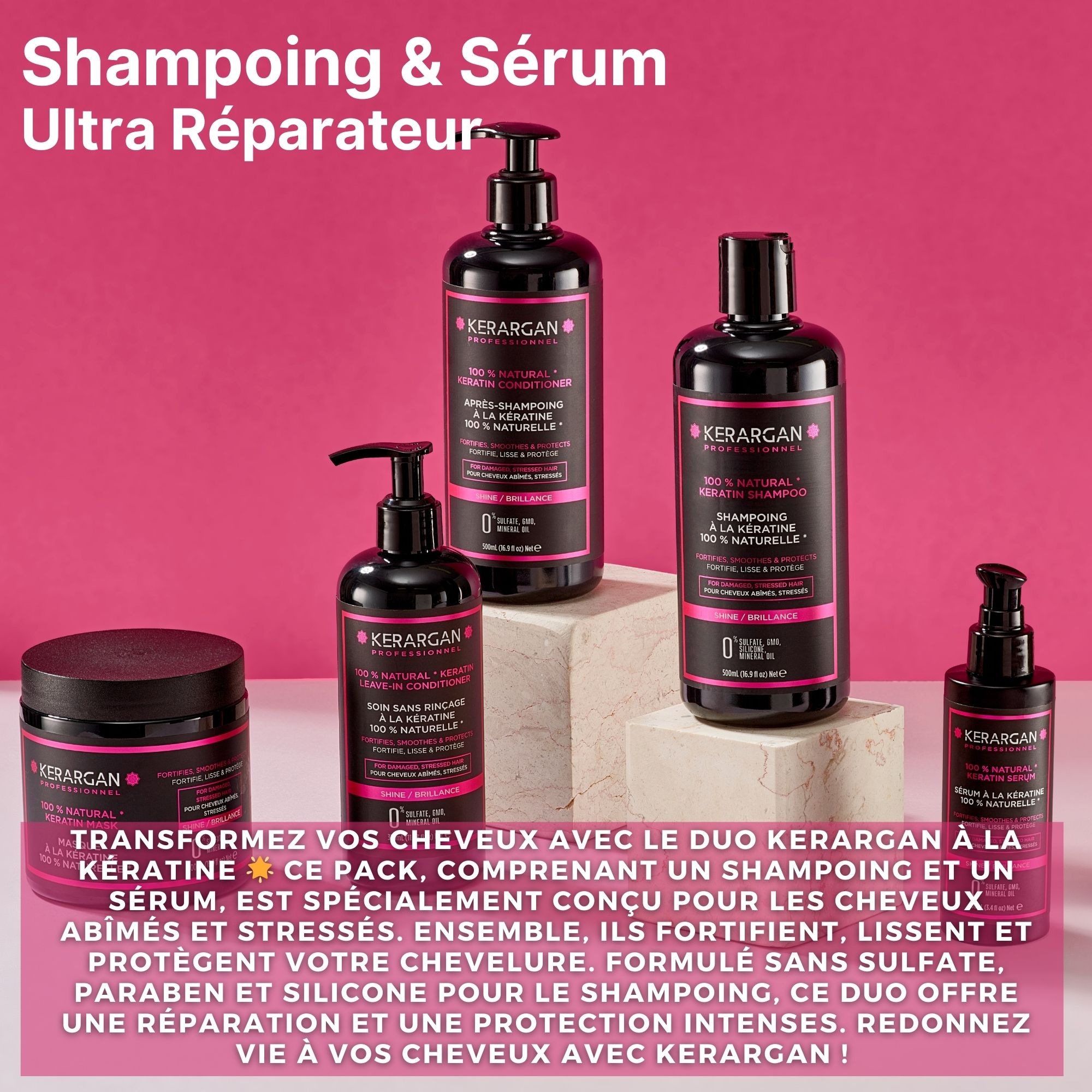 Kerargan - Duo Shampoing et Sérum à la Kératine