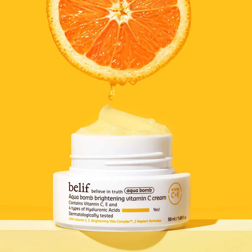 Crème de jour Aqua Bomb Brightening Vitamin C de BELIF – à la vitamine C et à l’acide hyaluronique