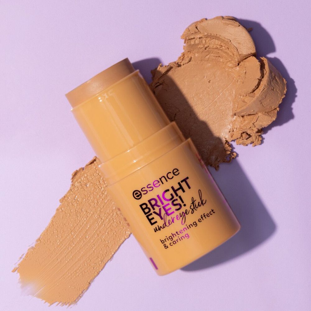 Oogcontourpen Bright Eyes! met kleuraanbrenging. De pen ligt op een paars oppervlak.