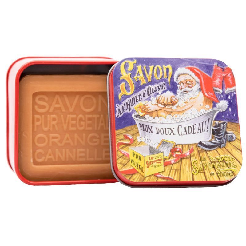 La Savonnerie de Nyons - Boite métal avec savon - Bain du Père Noël