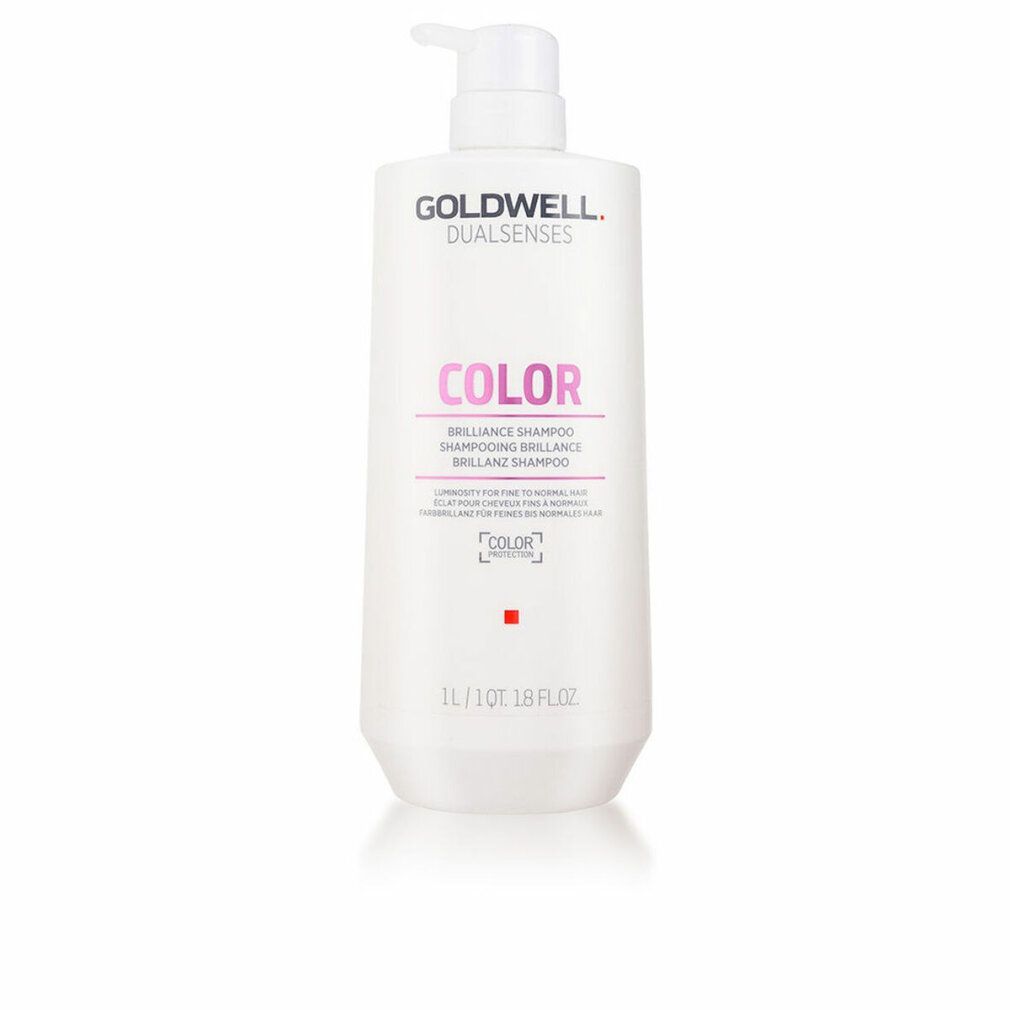 Bouteille de shampooing Goldwell Dualsenses Color Brilliance avec pompe, 1L.