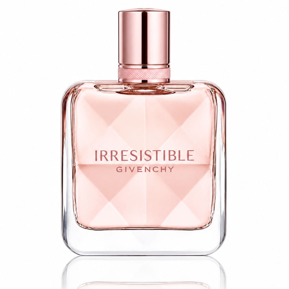 Flesje Givenchy Irresistible Rose Velvet Eau de Parfum met rosé dop.