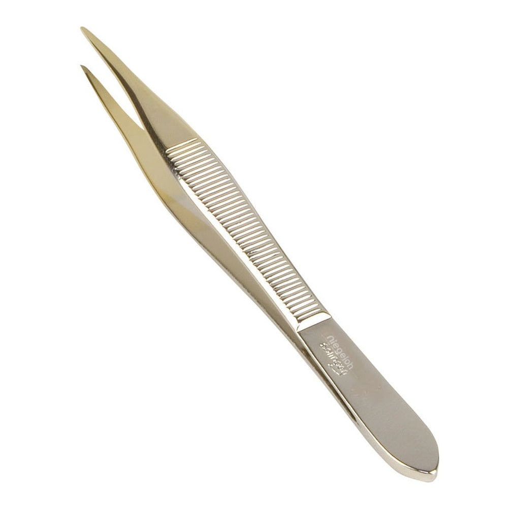 Niegeloh Solingen Pincet, puntig, gedeeltelijk verguld