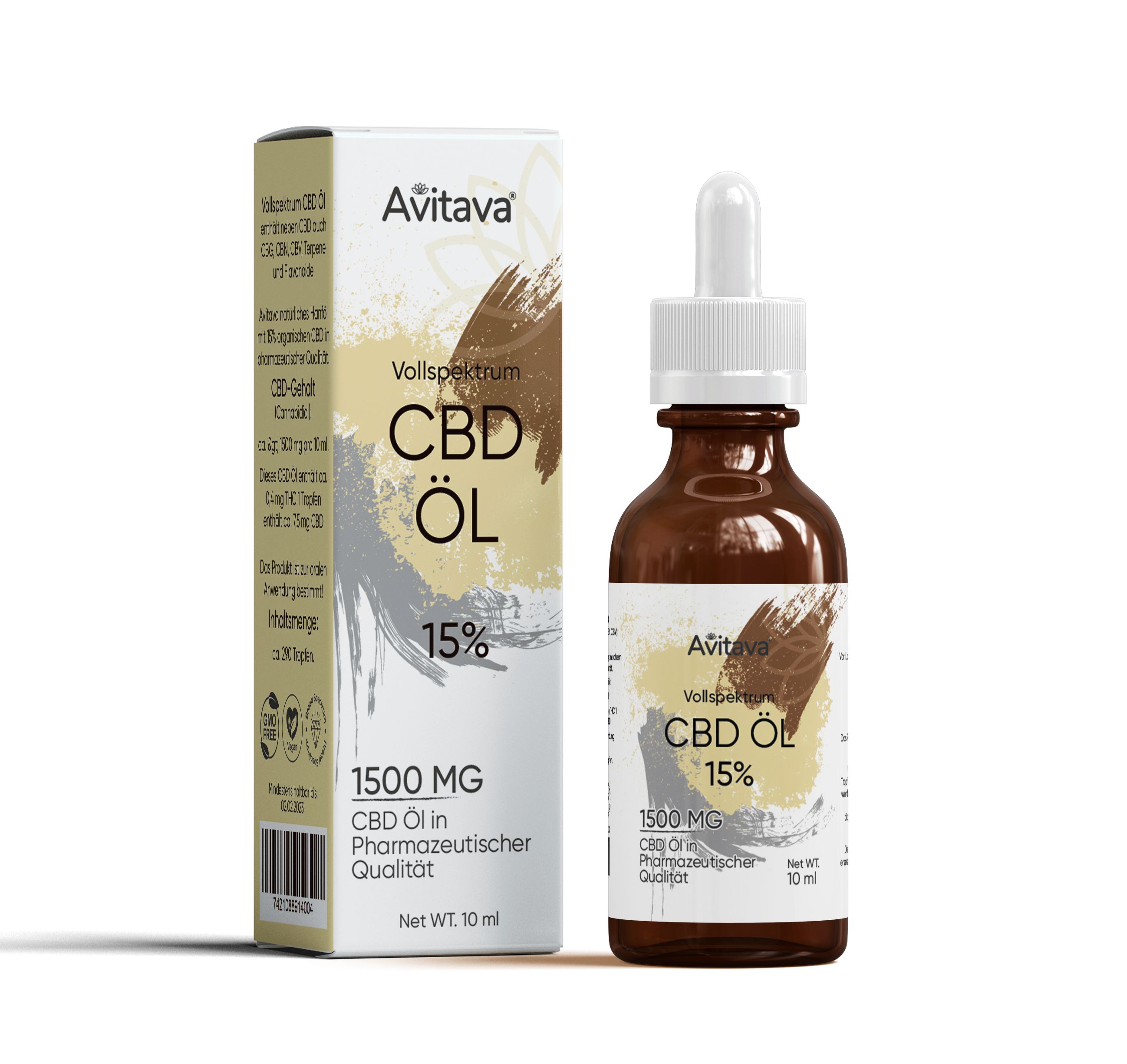 Avitava 15% volledig spectrum CBD-olie