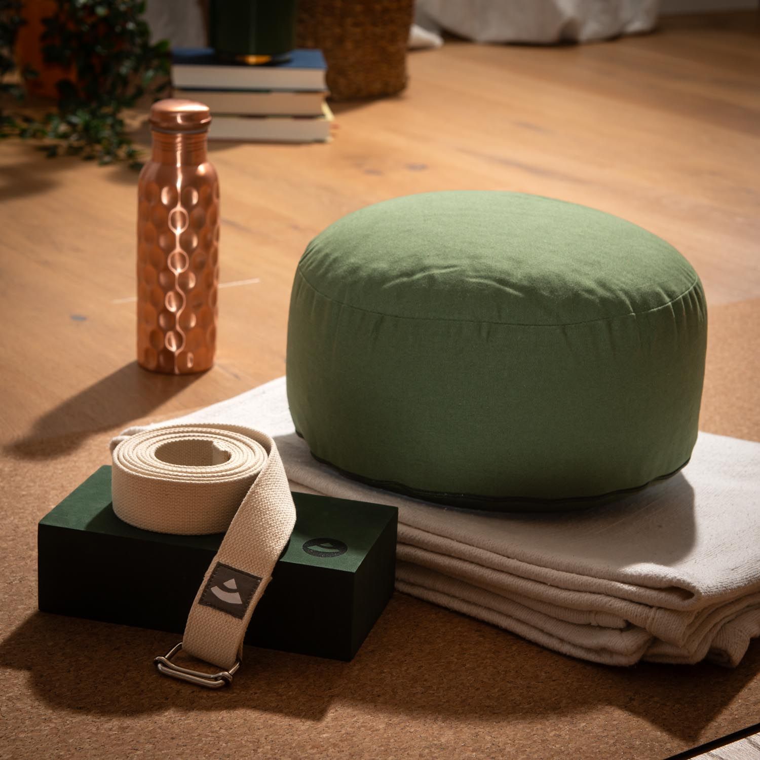 bodhi Meditatiekussen RONDO ECO bosgroen