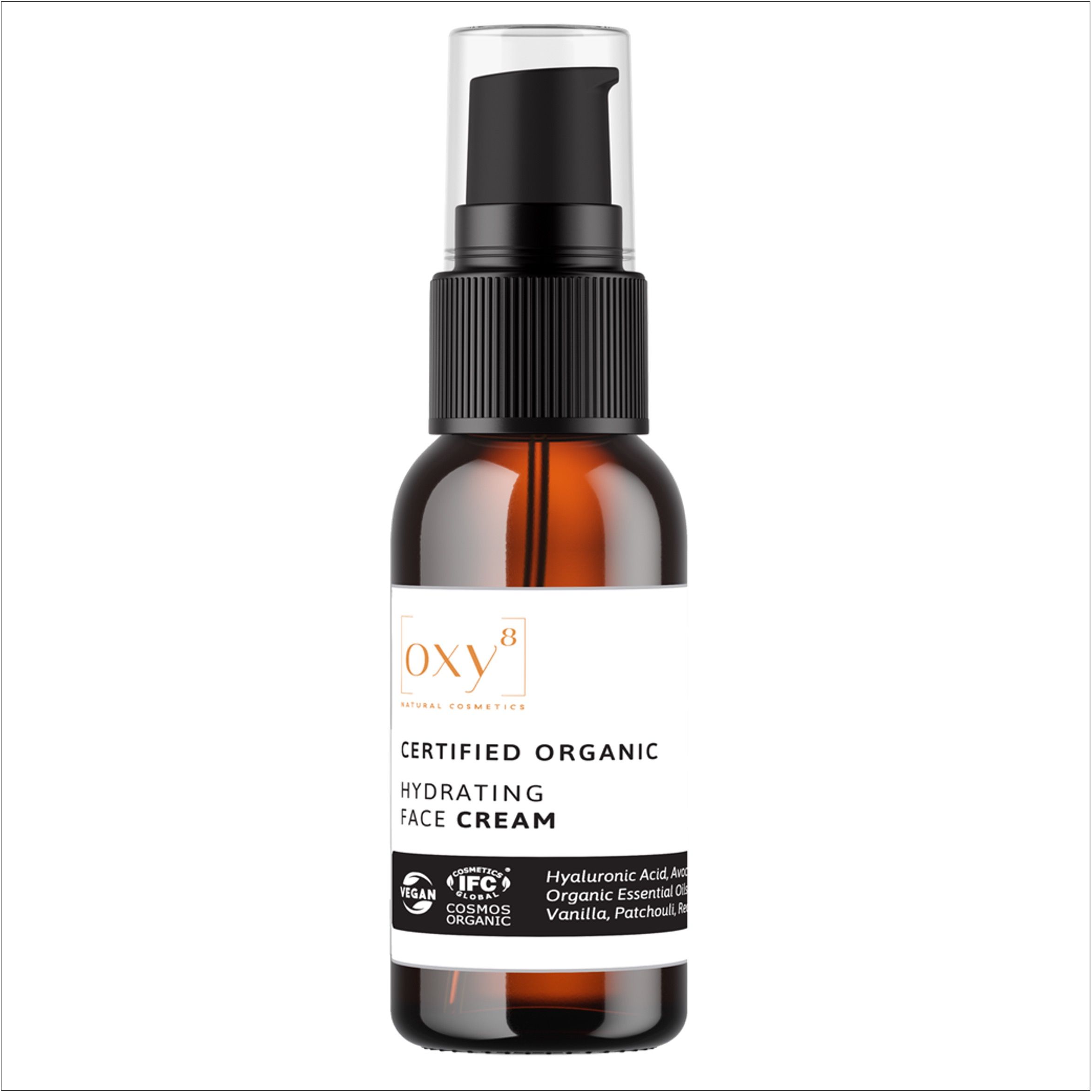 oxy8 Natural Cosmetics HYDRATING FACE CREAM  L'anti-âge. Réduit les rides & les taches de vieillesse