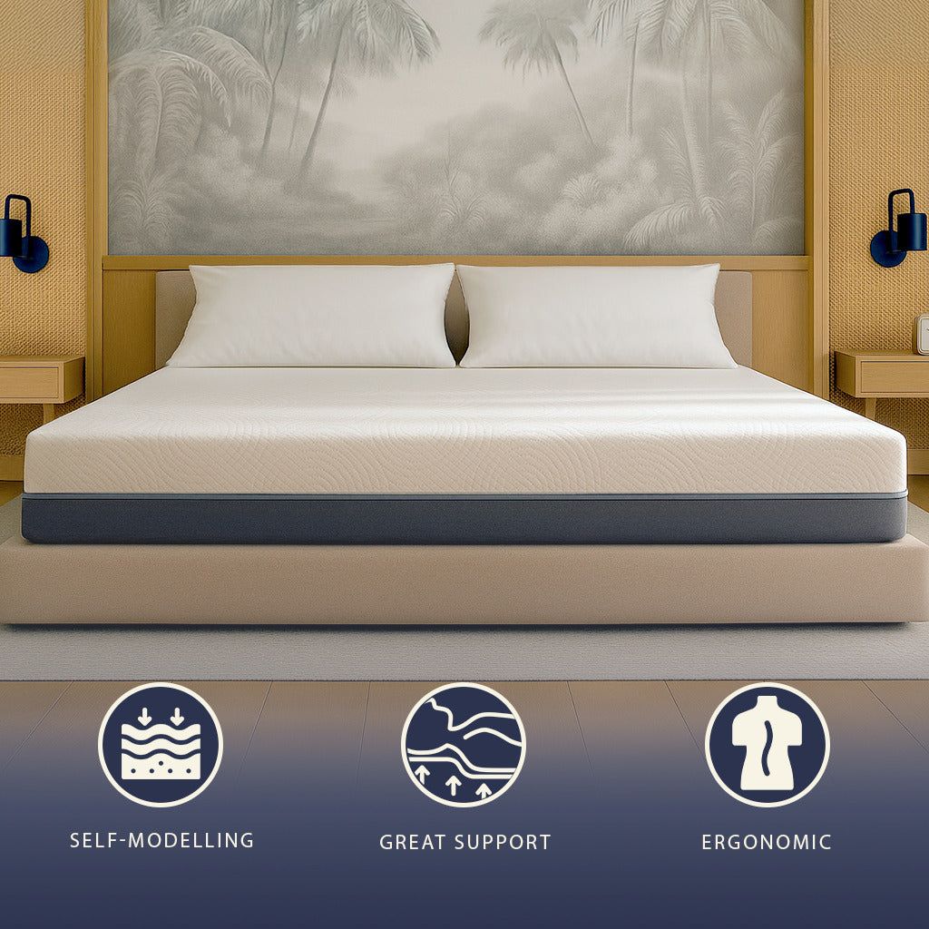 The White Stone Matras 160x190 Pocketveren en Memory Foam Hoog 25 cm