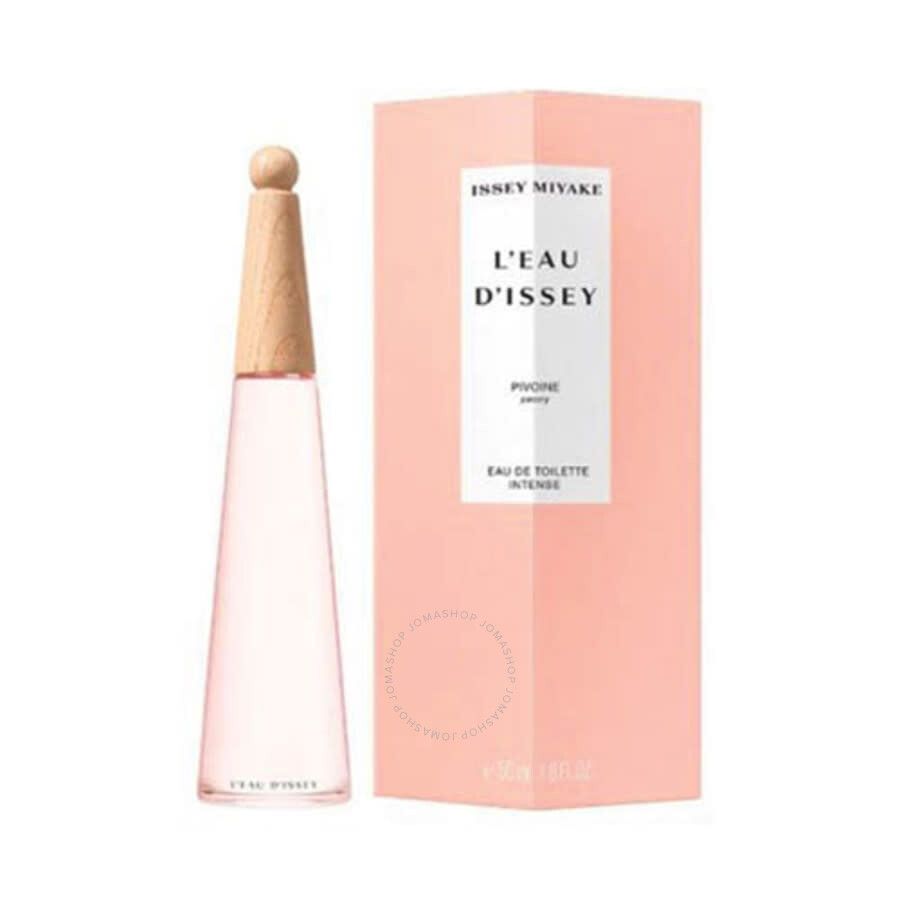 Flacon et emballage. Flacon avec bouchon en bois. Emballage rose avec nom et logo du produit.