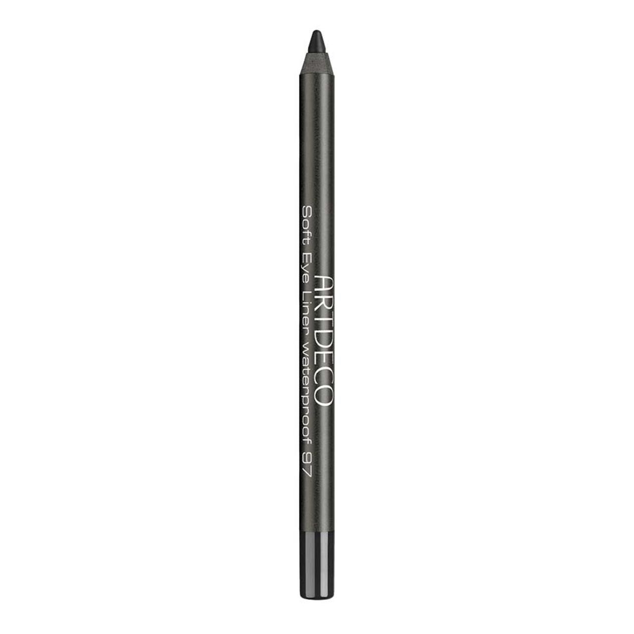 Donkergrijze potlood. Opschrift: ARTDECO, Soft Eye Liner waterproof 97.