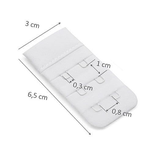 MYSANITY Beha-verlengstuk 30 mm, 2 haken, wit