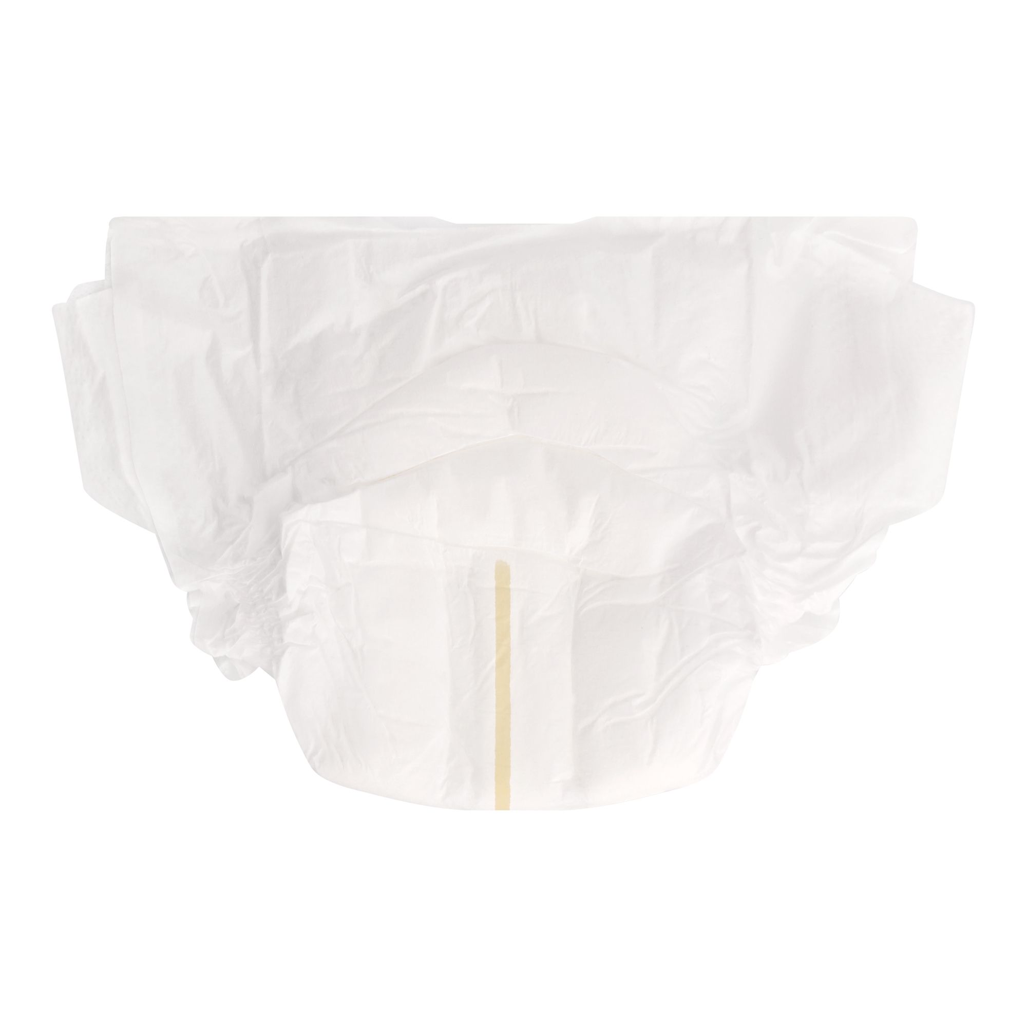 Witte luier met gele streep. Maat 1.