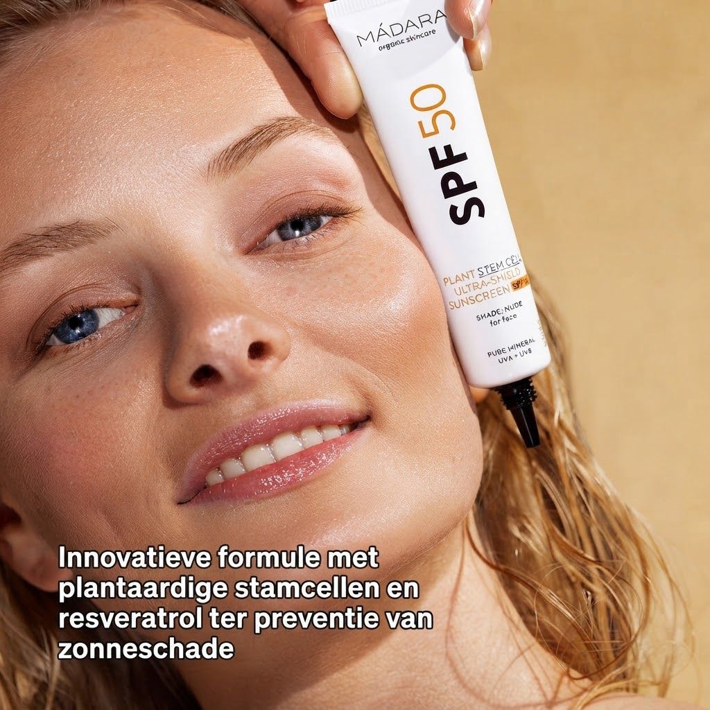 Mádara zonnebrandcrème SPF 50, Ultra-Shield, voor het gezicht.