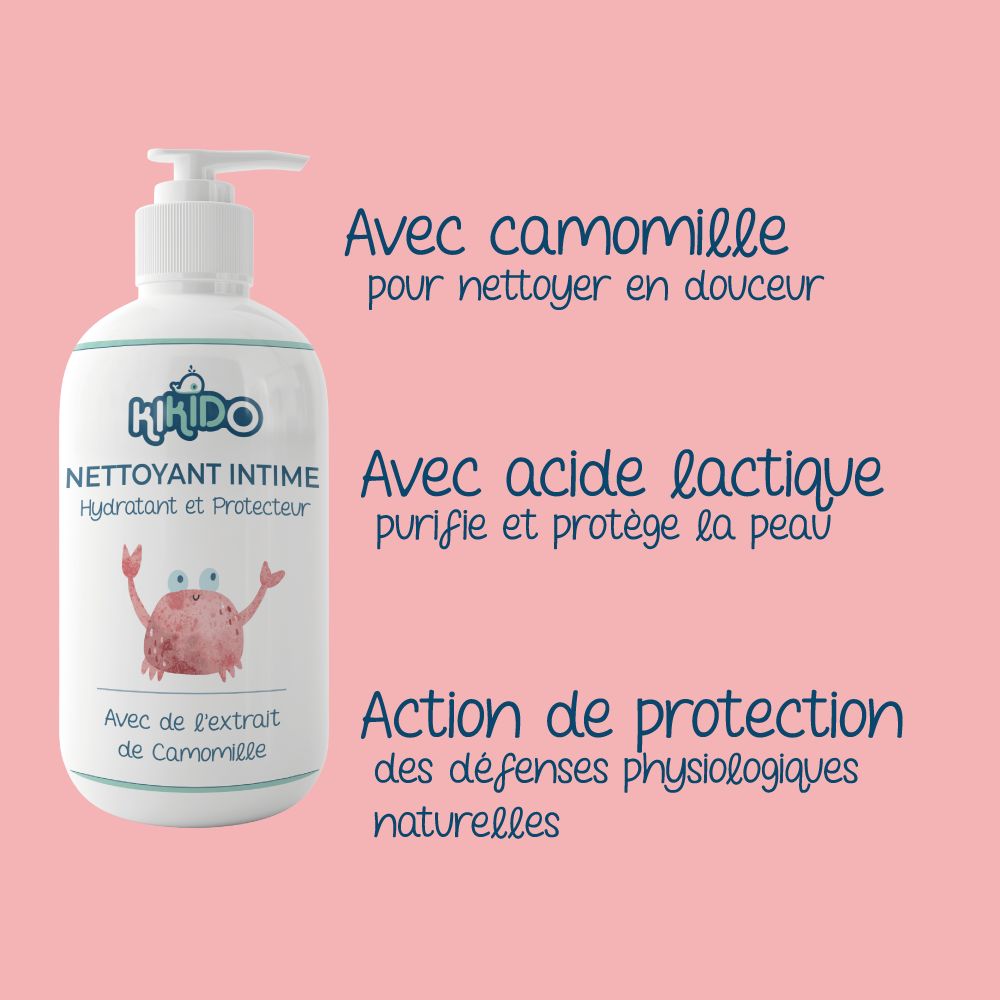 Kikido Coffret Naissance avec 3 lingettes humides, shampoing, nettoyant intime et gel de bain