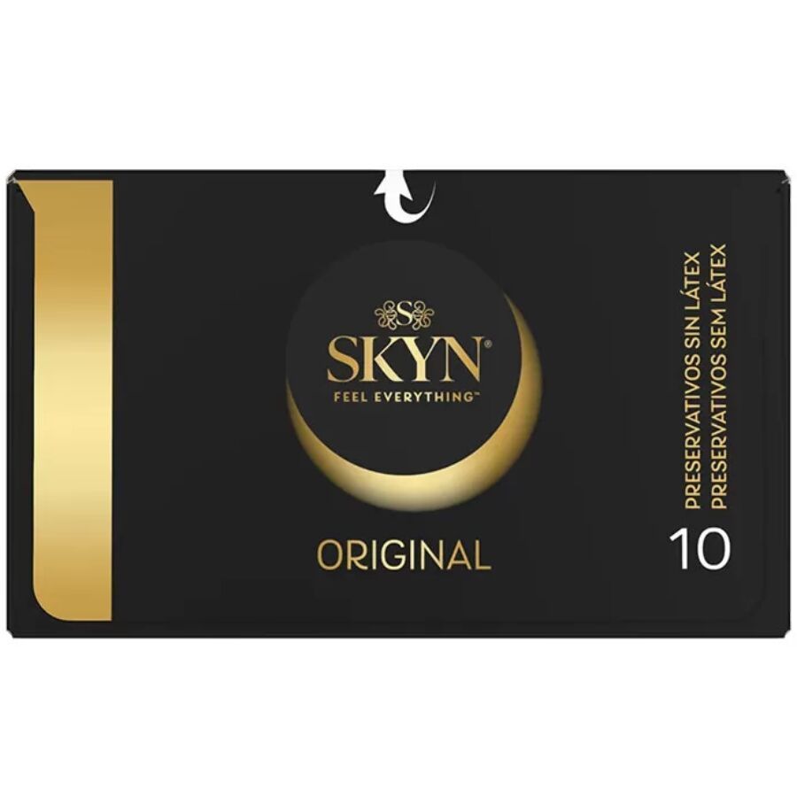 Verpakking van 10 SKYN Original condooms, latexvrij.