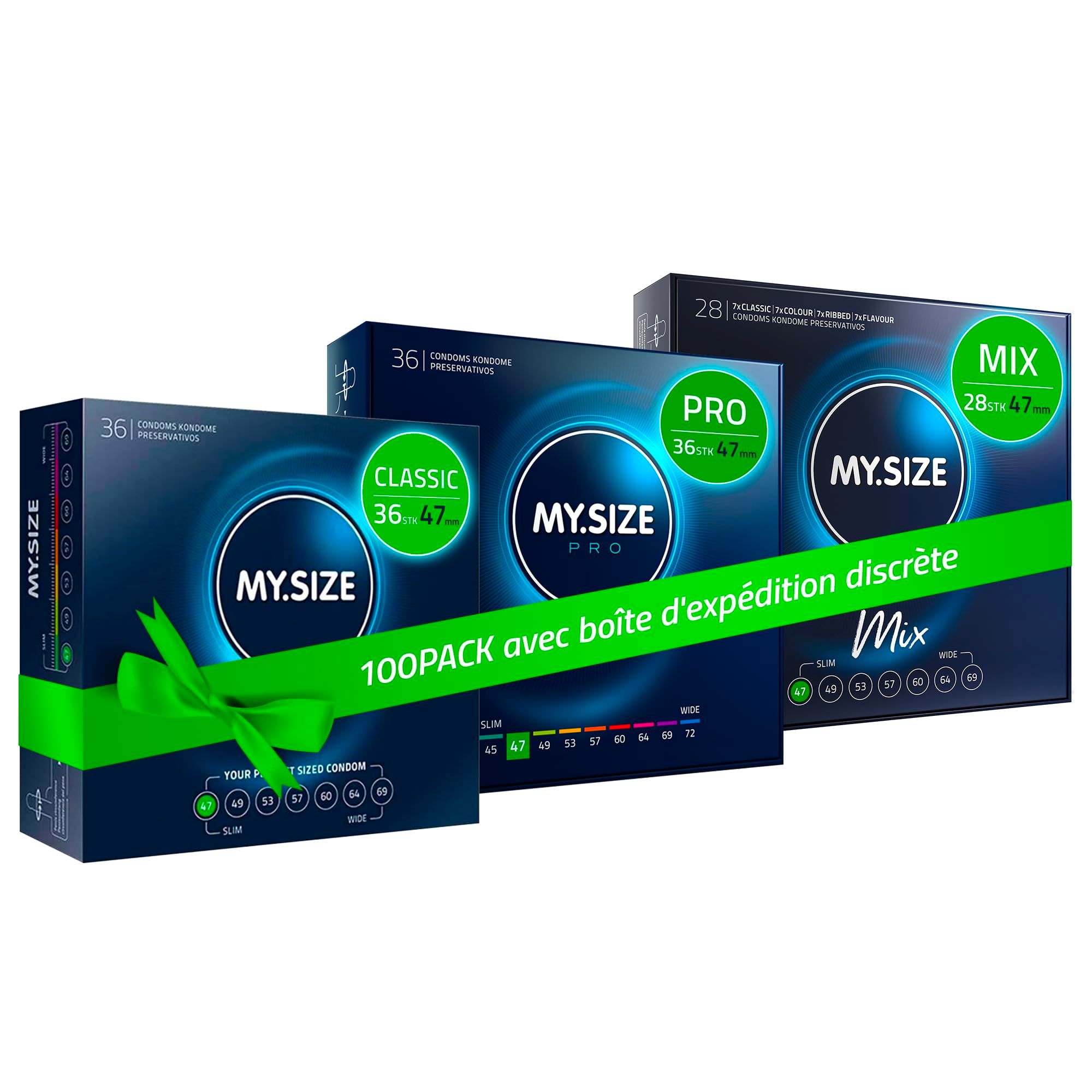 MY.SIZE Préservatifs Megaset 69mm
