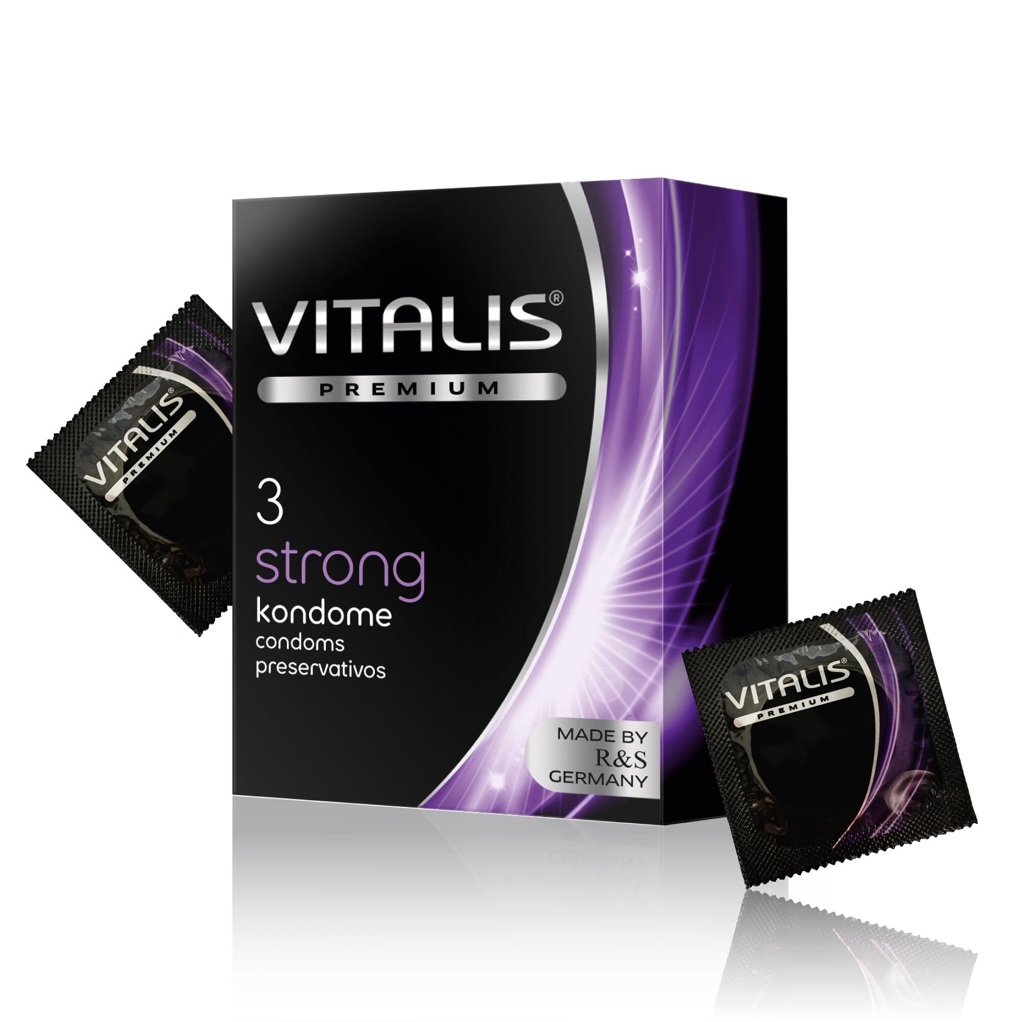 Vitalis Premium Strong condoomverpakking, 3 stuks.