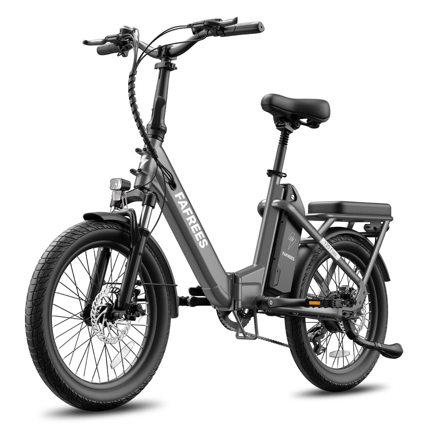 FAFREES F20 Flex Vélo électrique pliant, batterie amovible 25 Ah, 7 vitesses