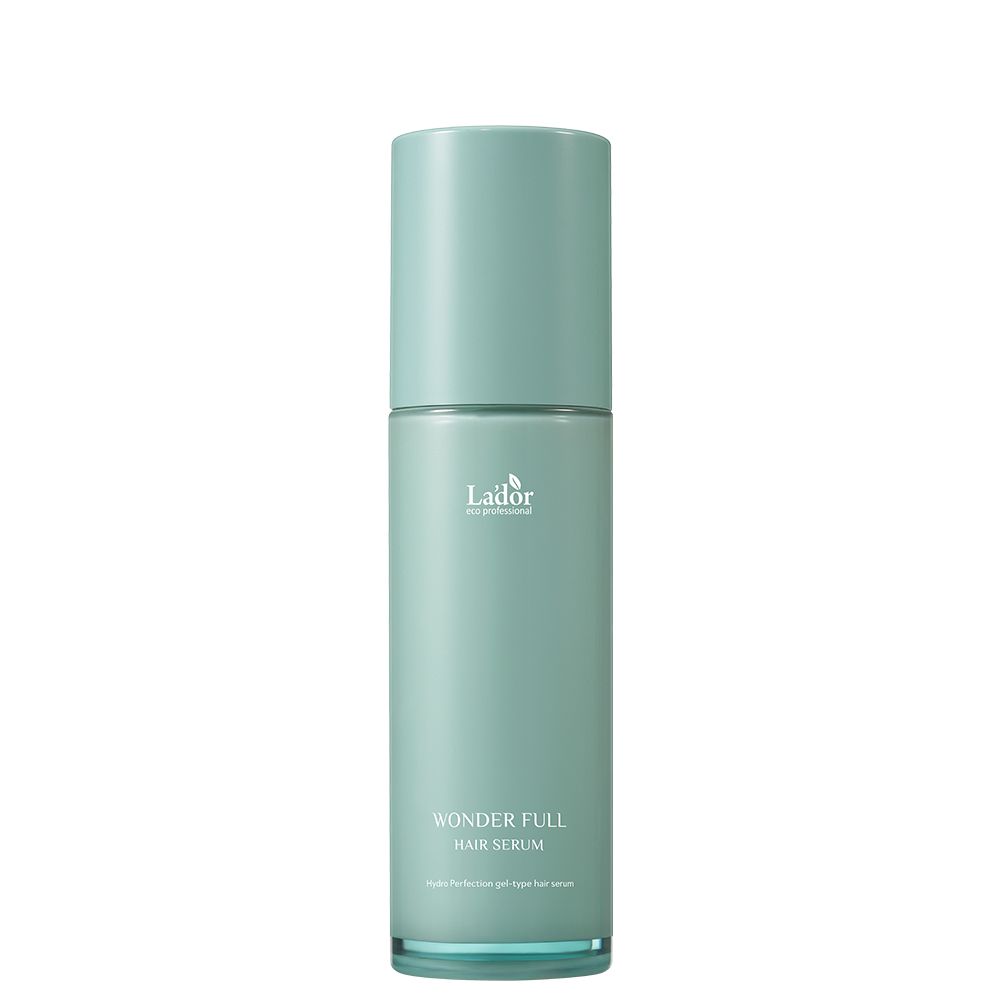 LADOR Wonder Full Haarserum in een mintgroene dispenserfles.