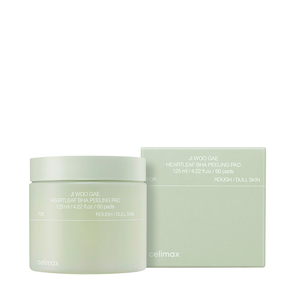 Celimax Heartleaf BHA Peeling Pads: container en verpakking.