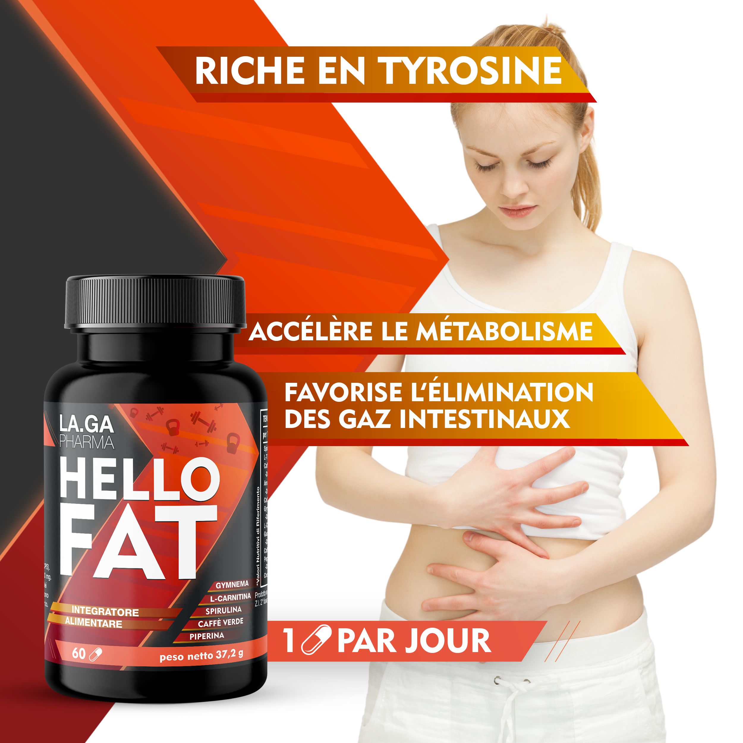 LA.GA Hello Fat © Soutien du métabolisme et de l'énergie.