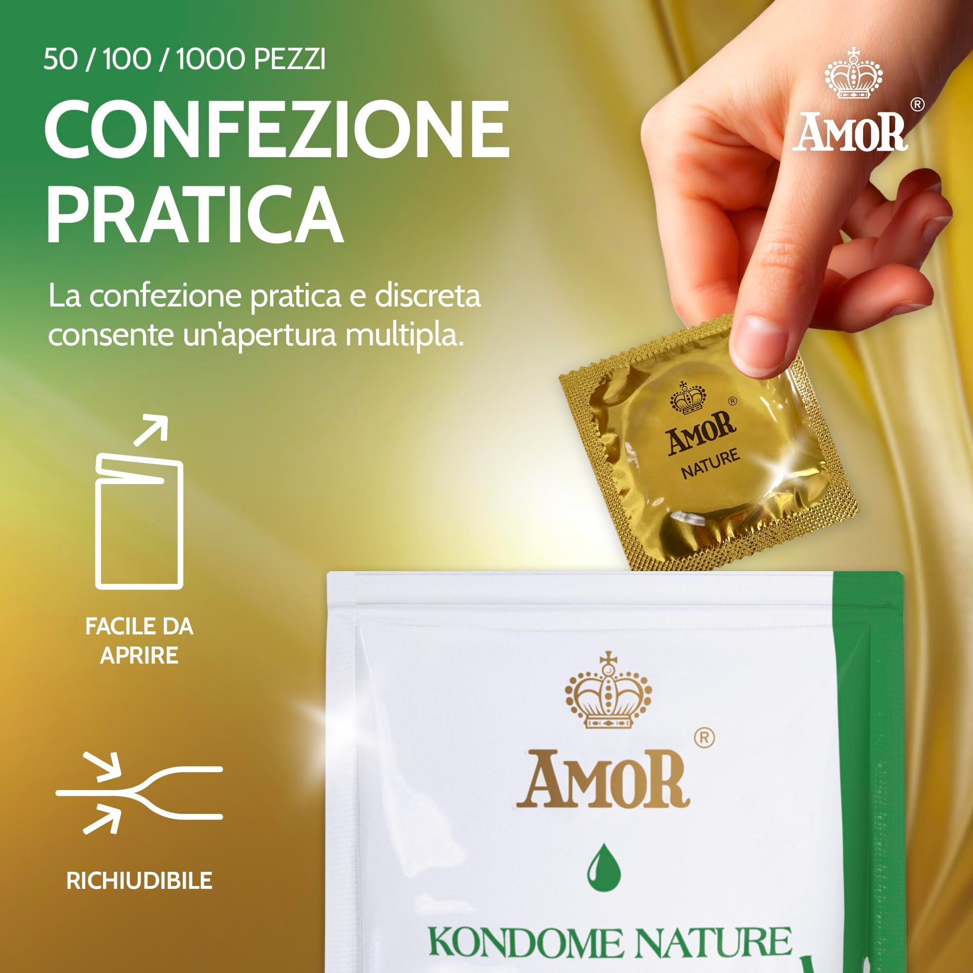 AMOR Nature Condooms 57mm
