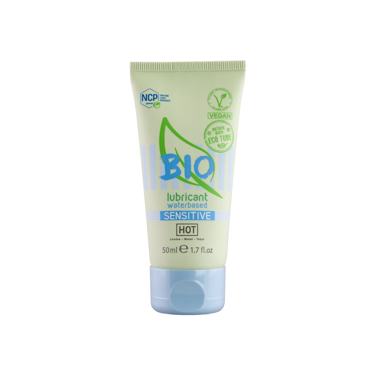 BIO SENSITIVE HOT glijmiddel, waterbasis, 50ml tube. Vegan en Natuur-keurmerk.