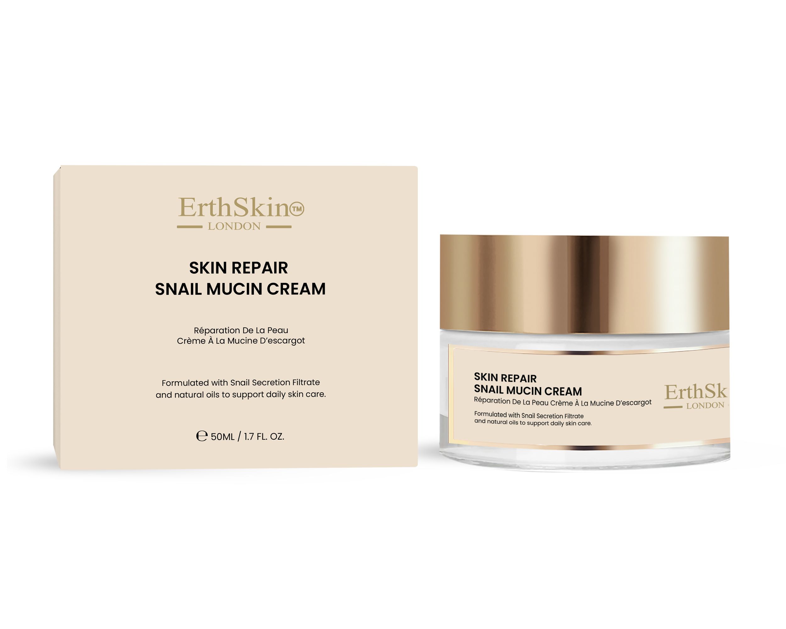 ErthSkin London Crème Réparatrice à la Mucine d’Escargot