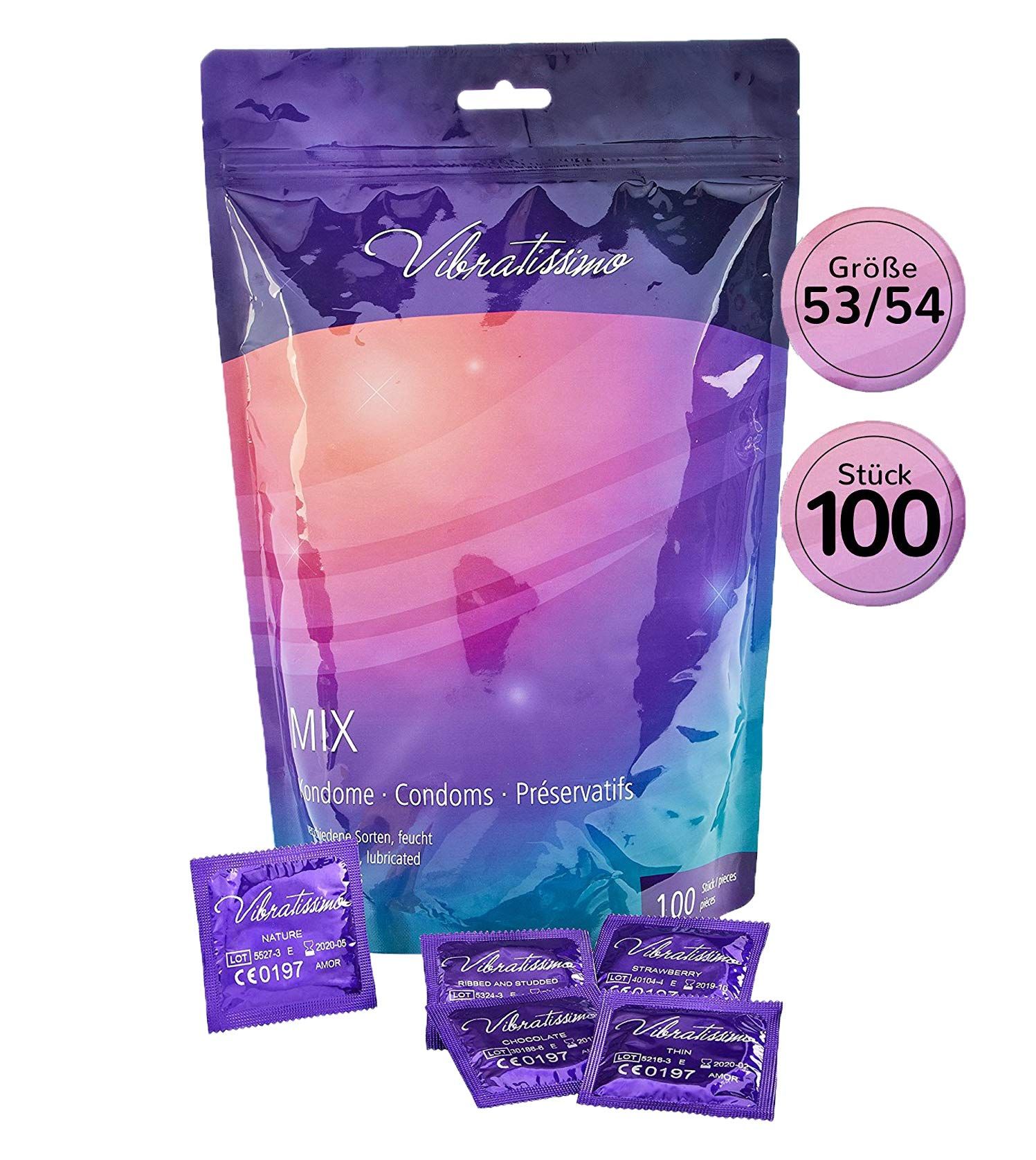 Vibratissimo Préservatifs Mix 53mm