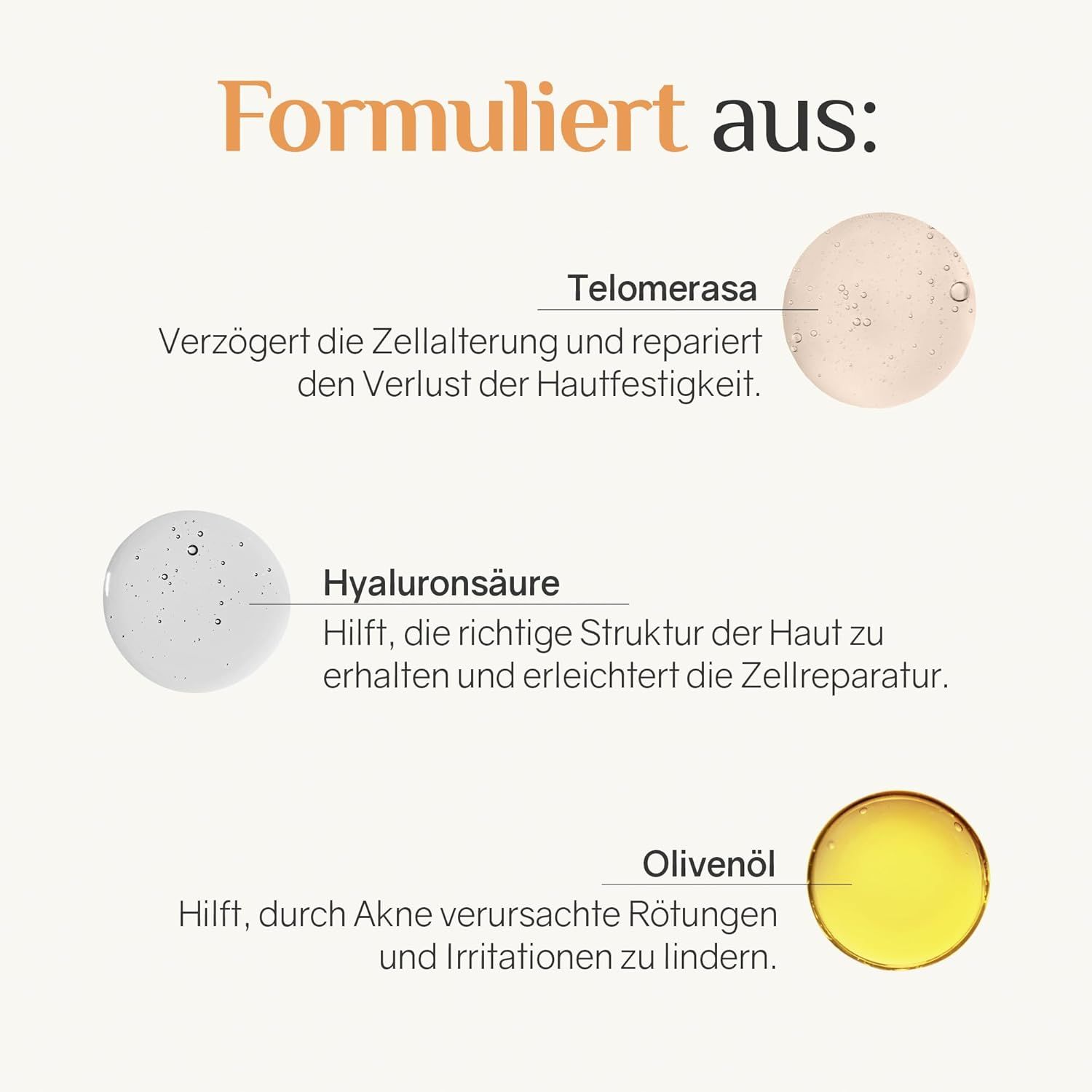 Gezichtscrème Ardaraz Telomerase: ingrediënten en hun werking.