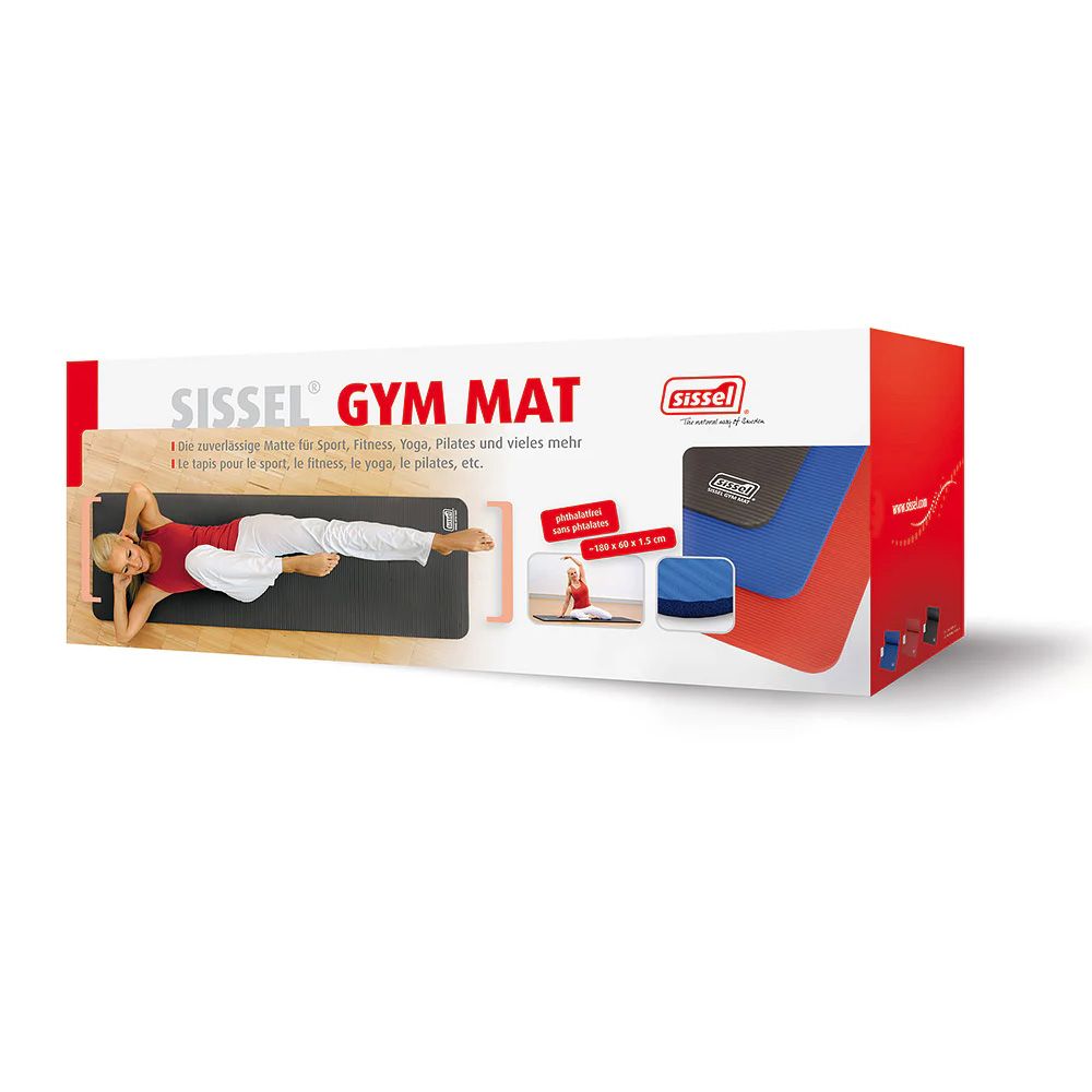 Sissel Matelas De Gym Rouge 180x60x1,5cm