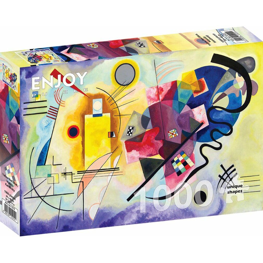 enjoy Puzzel Vassily Kandinsky: Geel Rood Blauw 1000 delen