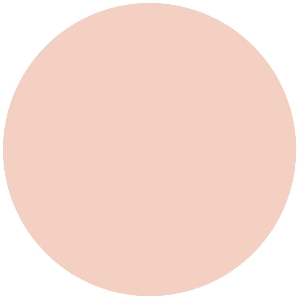 Cirkelvormig, licht, mat poederoppervlak. Effen, glad oppervlak in lichtroze.