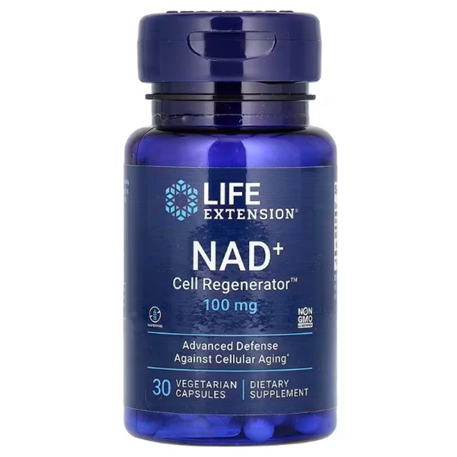 Life Extension NAD+ Cell Regenerator, 100 mg, 30 capsules végétariennes.