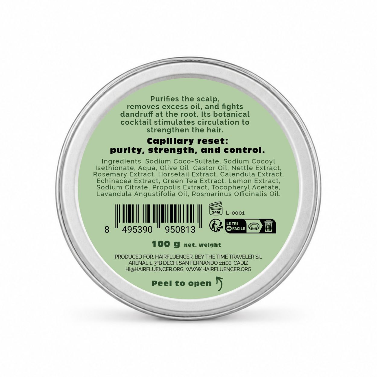 VitalizeNature Wild Freshness Barre de Shampooing – Ortie & Romarin pour Cheveux Gras